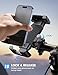 Lamicall Bike Motorcycle Phone Mount - [1s Quick Lock] Bike Cell Phone Holder Clip, Bicycle Scooter Handlebar Clamp, for iPhone Air, 17 16 15 Pro Max, Galaxy S25 S24 Ultra, More 6-7
