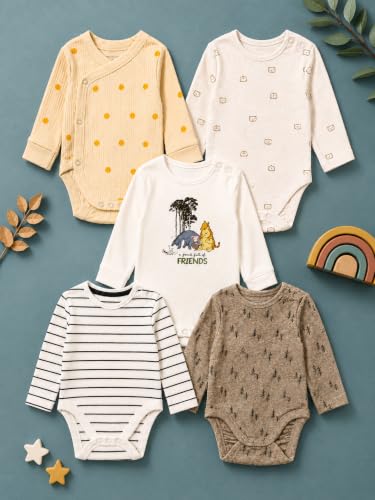 Image of TuddyBuddy 100% Cotton Multi Color Romper /Bodysuit /Onesies for Baby Boys & Baby Girls