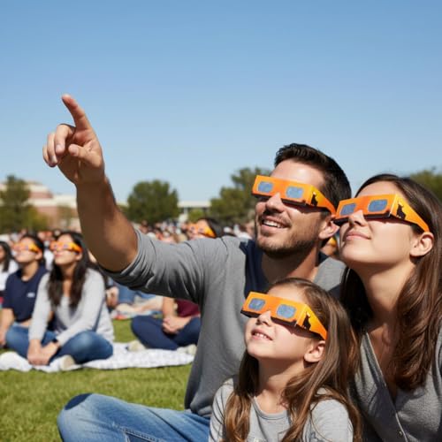 Miniatura 8 de Gafas Eclipse Solar Homologadas Iso 12312-2 Ce Epi Fabricante Europeo Reconocido Aas Eclipse Total España 2026 Bull Pack De 1