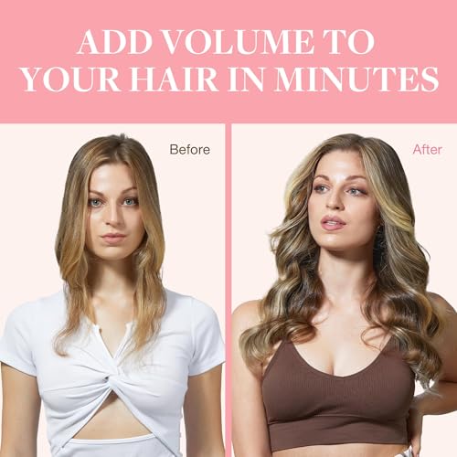 Image of GOO GOO Clip in Hair Extensions Real Human Hair, Remy Human Hair Extensions Clip ins for Women, Natural Human Hair, 12inch 85g 7Pcs, 2 /6 /18 Balayage Brown to Dirty Blonde