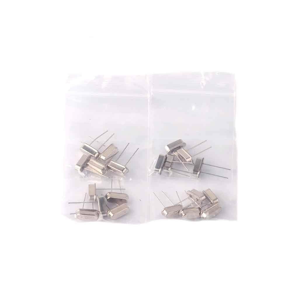 20PCS 4MHZ 8MHZ 12MHZ 20MHZ 4 Kinds Each 5pcs Crystals Crystals Package