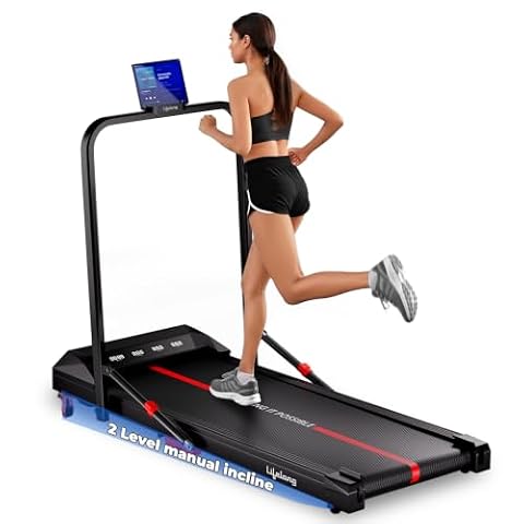 Lifelong 4.5HP Walking Pad Treadmill | Max Speed 10 km/h | LED Display | Under Desk Treadmill Foldable | Walking Pad for Home Gym | Gym Equipment for Home Workout | 100 kg Capacity