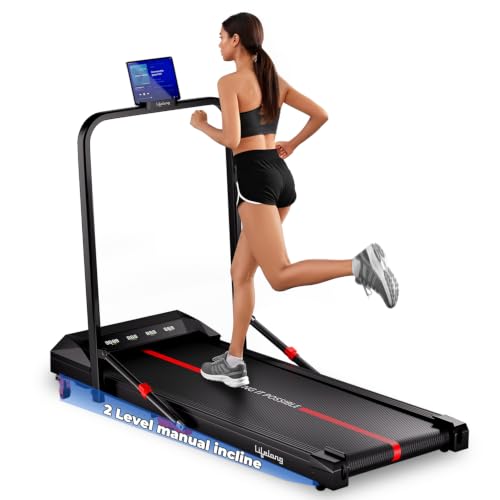 Image of Lifelong 4.5HP Walking Pad Treadmill | Max Speed 10 km /h | LED Display | Under Desk Treadmill Foldable | Walking Pad for Home Gym | Gym Equipment for Home Workout | 100 kg Capacity