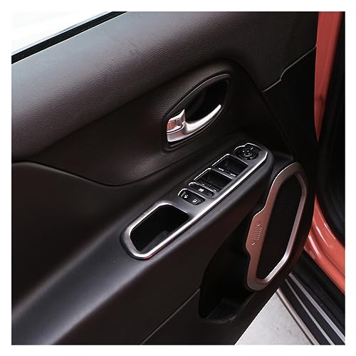 Voiture bouton commande autocollant inox de protection durable pour Renegade - 5