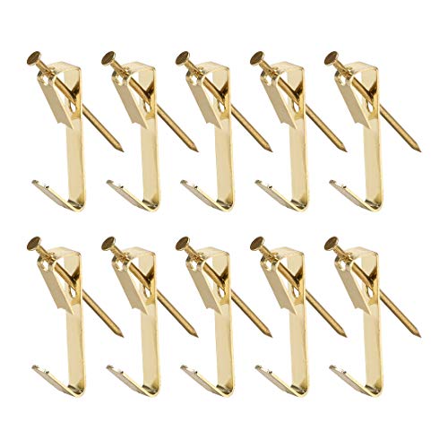 Image of uxcell Picture Hangers with Nails - Photo Frame Hanging Hooks Kit for Wall Mounting - Holds 10 Lbs - 200 Pcs