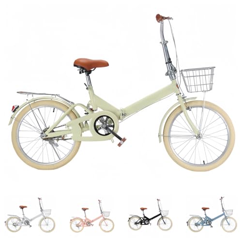 Gtzbciv 20インチ自転 22インチ自車 折りたたみ転車 軽量 安い自転車 女の子用自転車 男の子用転車 通学 通勤 自車運動 自車フィットネス 自転アウトドア 自転旅行 自転プレゼント 安全承重 後部座席付き (20インチ推奨身長:130〜165c