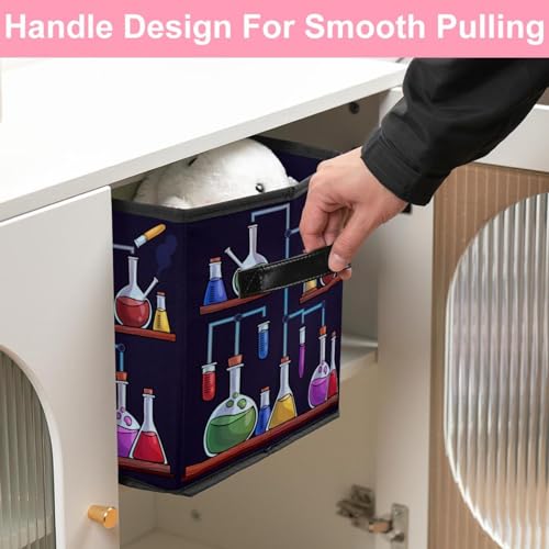 Cube de rangement pliable avec poignées pour optimiser le tri - 7