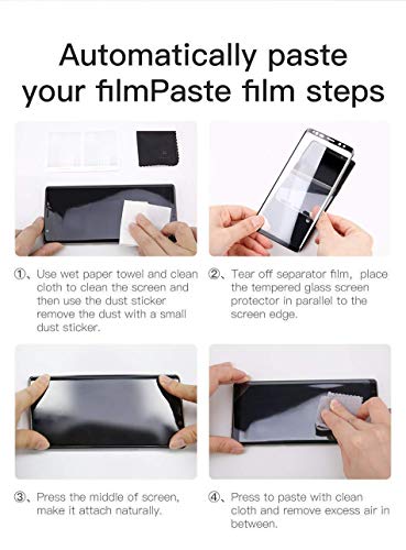 Image of Screen Protector for Huawei Honor 20i | 10i (Black) Tempered Glass Edge-to-Edge 6D Screen Guard With Installation Kit