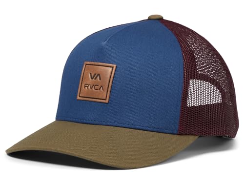 Image of RVCA Men's Trucker Hat, Adjustable Snapback Cap for Streetwear & Skating, Lightweight Breathable All-Day Comfort
