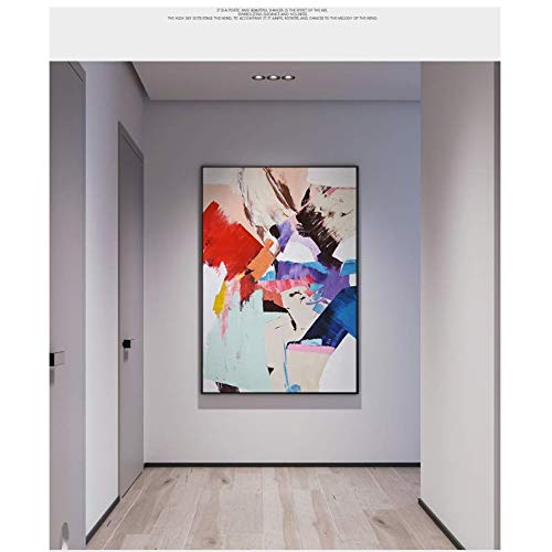 Toile abstraite couleur splash 50x70cm, grande affiche moderne murale sans cadre pour salon