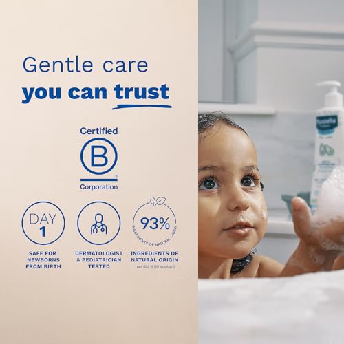 image for Mustela Baby Gentle Cleansing Gel - Baby Hair & Body Wash - with Natur
