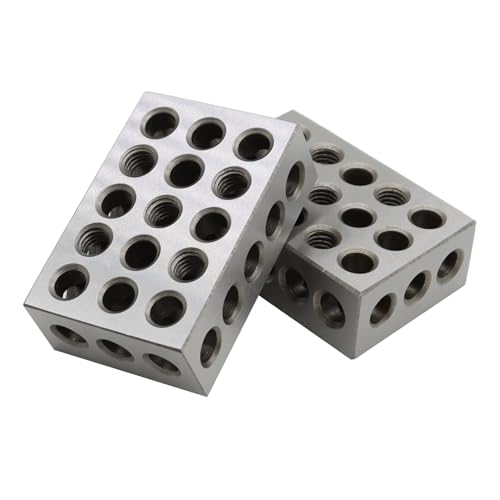 Aspaton 123 Blocks 23 Holes 1 2 3 Block Within .0002" Tolerances 3-2-1 Blocks Set Used for Calibrating Equipment