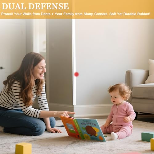 Wall Corner Protector Self-Adhesive Flexible – Durable Rubber, Furniture Edge Guard, Easy to Install, White, Prevents Wall Damage, Ideal for Home or Office Use - Image 3