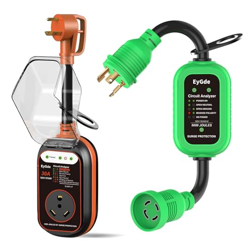 EyGde RV Surge Protector 30 Amp - 30Amp Circuit Analyzer
