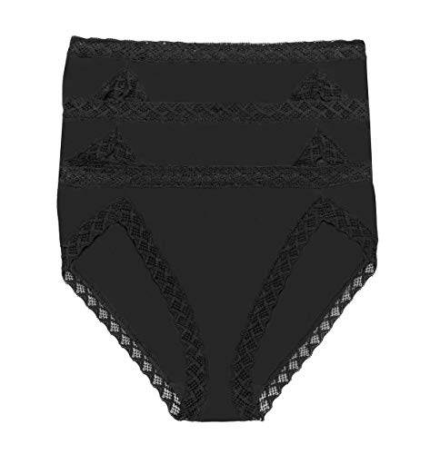 Natori's Women Bliss French Cut 3-Pack (Black, Large)