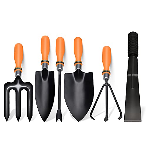 BUILDSKILL GTS011 Gardening/Planting Hand Tool Kit, Trowel, Transplanter, Weeder, Hand Rake, Khurpa & Cultivator, Heavy Duty Gardening Tool Kit for Home Gardening (Orange)(Pack of 6) BUILDSKILL GTS011 Gardening/Planting Hand Tool Kit, Trowel, Transplanter, Weeder, Hand Rake, Khurpa & Cultivator, Heavy Duty Gardening Tool Kit for Home Gardening (Orange)(Pack of 6)