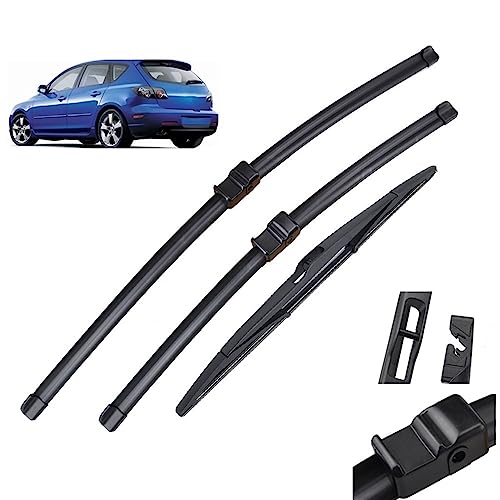 Essuie-glace Mazda 3 BK sans trace | Solution pare-brise propre 21"+19"+14"