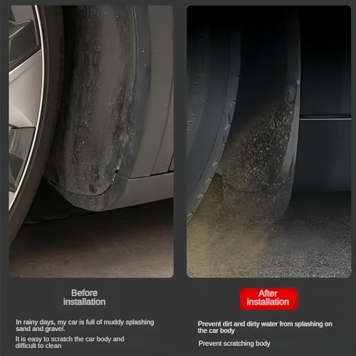 Guardabarros de coche para Tesla Model 3 Highland 2024 contra salpicaduras de barro 6