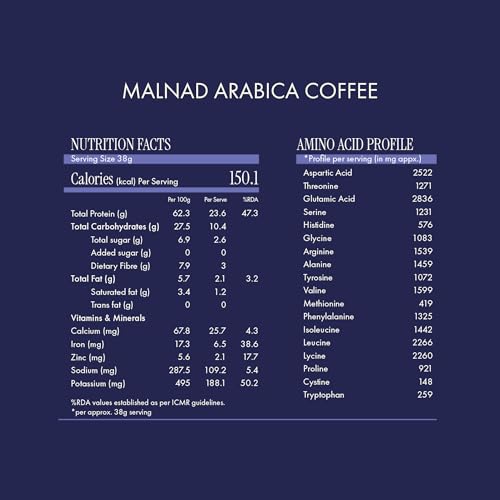 Image of Cosmix Fermented Yeast Protein Powder | 24g Protein | Pure Single-Source Protein | Made In-House | Smooth, Crazy tasty & Gut-Friendly | Malnad Arabica Coffee, 38g Sachet