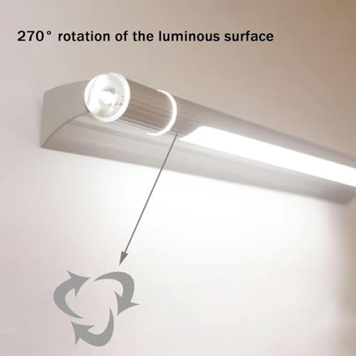 Lámpara de pared giratoria 270 con luz cálida e iluminación impermeable de aluminio 4