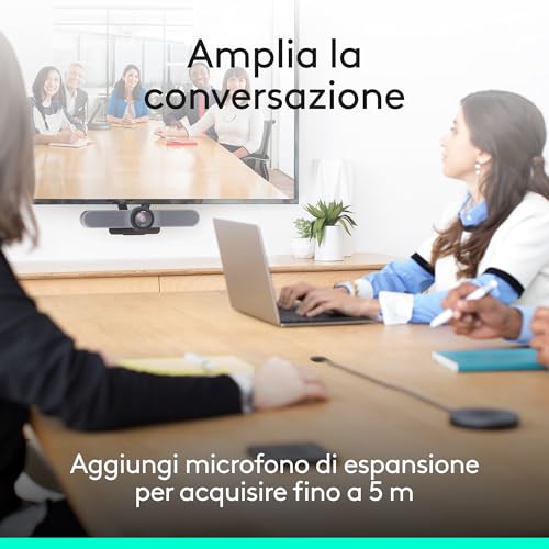 MeetUp All-in-One Ultra HD 4K Telecamera per conferenze per sale riunioni e piccoli ambienti con supporto TV incluso - Webcam - Immagine 9