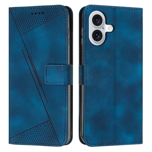 Étui portefeuille iPhone 16 Plus bleu pour ne plus jamais perdre ses cartes