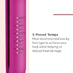 Revlon RVST2217F Précision de chaleur facile 1" Fer plat avec TRUGUARD™ technologie, haute chaleur, moins de frisottis, chauffage rapide, double tension, 10 Paramètres de chauffage