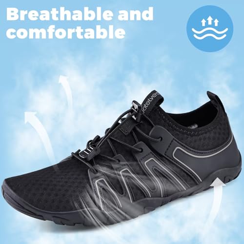 Image of WateLves Water Shoes Mens Womens Beach Swim Shoes Quick-Dry Aqua Socks Pool Shoes for Surf Yoga Water Aerobics