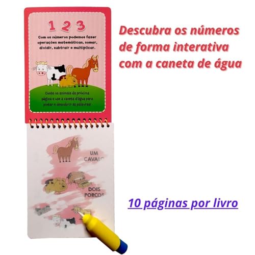 Coleção Aquabook Números e Alfabeto Colorindo com Água