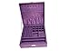 Sodynee Purple Two-Layer Lint Jewelry Box Organizer Display Storage Case with Lock
