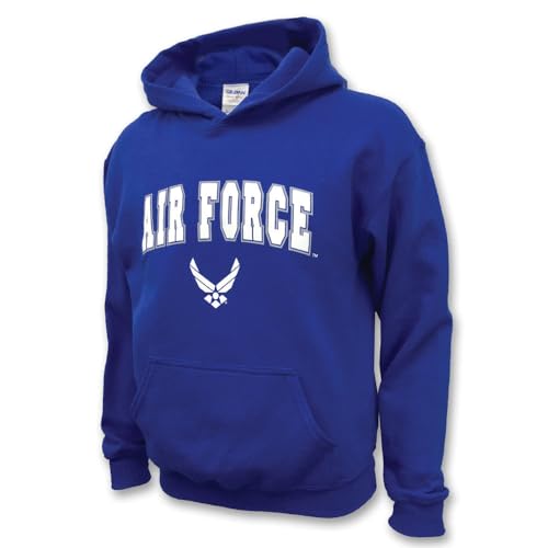 Armed Forces Gear Air Force Youth Arch Wings Hood (Royal)
