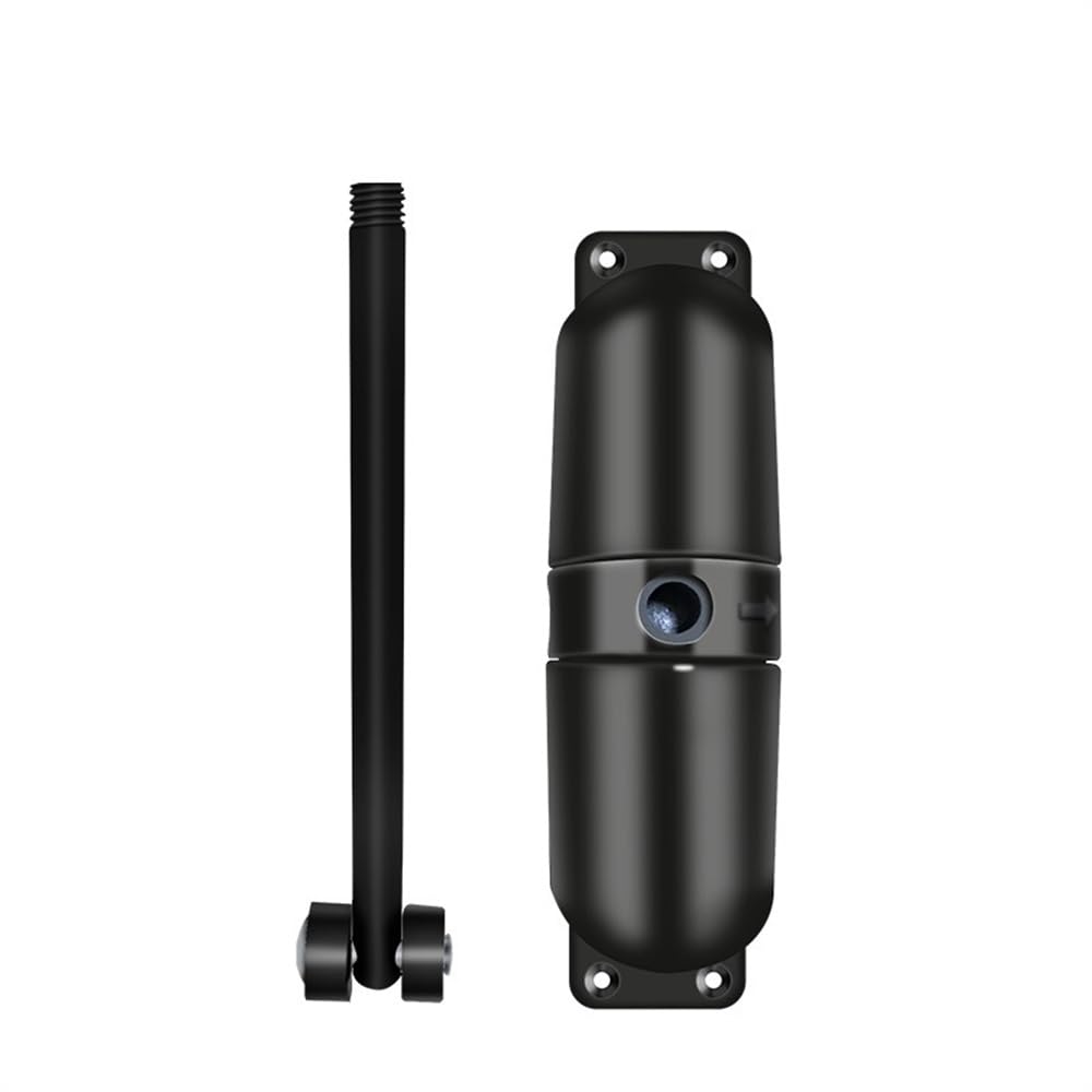 Lkfjnhepf Black Door Closer 1 Set Zinc Alloy Easy Install Automatic Spring Door Closer Generic All Doors Stopper(Black)