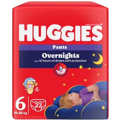 Huggies Overnight - Pañales de noche para bebé, talla...
