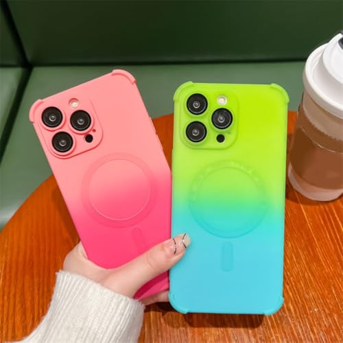 Coque magnétique iPhone 16 antichoc rose compatible charge sans fil - 2