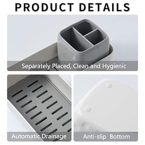 Toothbrush Holder for Bathrooms, Toothbrush Organizer Countertop for Toothbrush Storage, Toothbrush and Toothpaste Holders Set with 3 Slots, Tooth Brushing Cup Caddy for Family-White Toothbrush Holder for Bathrooms Toothbrush Organizer Countertop for Toothbrush Storage Toothbrush and Toothpaste Holders Set with 3 Slots Tooth Brushing Cup Caddy for Family White