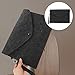 NUOBESTY Felt File Folder Document Organizer for Office and Business Sturdy and Rustproof Tear-Resistant Storage with String for Sorting Papers and Documents