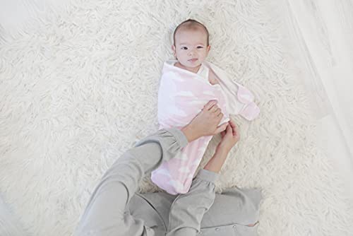 Image of BaeBae Goods Swaddle Blanket, Adjustable Infant Baby Swaddling Wrap Set of 4, Baby Swaddling Wrap Blankets for Boys and Girls Made in Soft Cotton (3-6 Months)