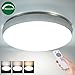 Produktbild LED Deckenleuchte mit Fernbedienung, dimmbar, 3600 Lumen Kunststoff 40W 49cm,Farbton: Warm Neutral kalt Weiß, Deckenlampe Inkl.Nachtlicht-Funktion, Timerfunktion, für Wohnzimmern, Schlafzimmern