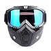 Produktbild Sarplle Motorrad Schutzmaske Motorradmaske Paintball Staubmaske Gesichtsmaske mit Schutzbrille für Outdoor-Aktivitäten, Sport, Reiten