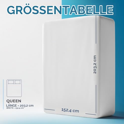 Utopia Bedding Spannbettlaken für Queen-Size-Bett, extra Tiefe Tasche, passend für Matratzen bis zu 53,3 cm, Hotel-Luxus, weich… – Ansicht 3