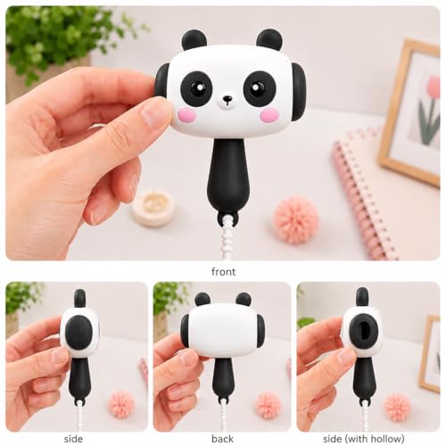 Image of HOUSELY Cute Cartoon Bunny Squeaky Squeeze Toy - Soft Silicone Kawaii Hammer with Sound | Stress Relief Fidget Toy with Beaded Strap, Portable Bag Charm for Kids & Adults, Return Gift - Black