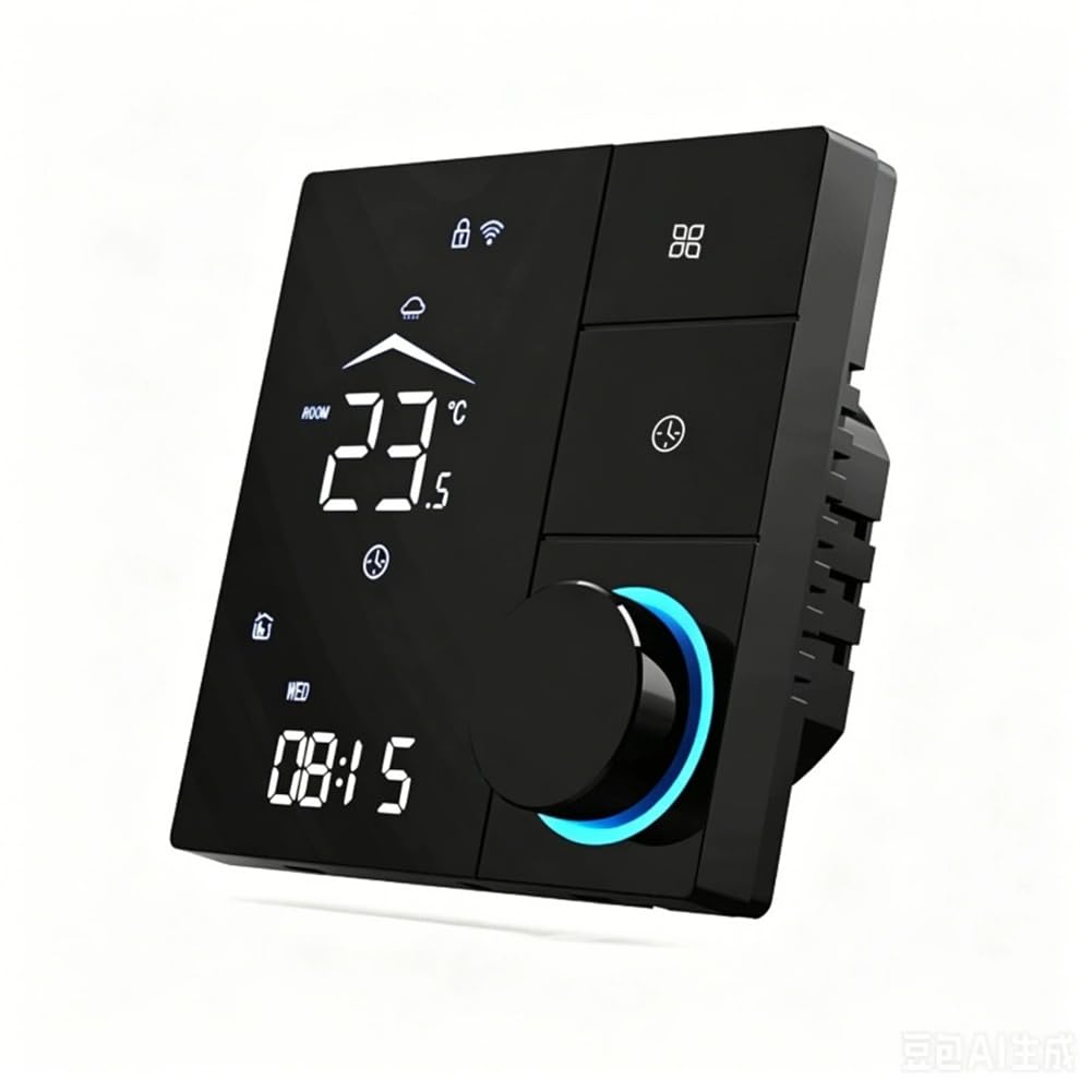 Aundhegrtt Voice Controlled Programmable Tuya WiFi Thermostat 16A Electric for Home Heating System A