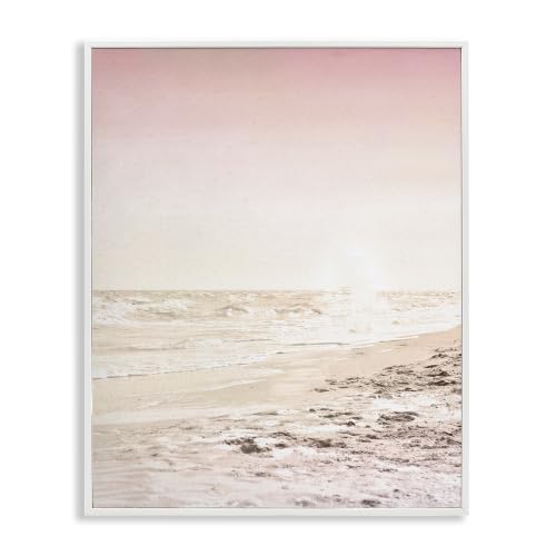 Sun Burnt Beach Coast Tide, 11 x 14 Inch Framed Giclée Print
