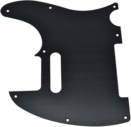 Miniatura 3 de KAISH 8 agujeros metal aluminio anodizado TL Tele Golpeador Scratch placa se adapta a AmericanMexicano Fender Telecaster negro