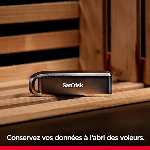 SANDISK Extreme Pro 1 to (Clé USB Type-A, Jusqu’à 1000 Mo/s en Lecture et Jusqu’à 900 Mo/s en écriture, Haute Performance, RescuePRO Deluxe)