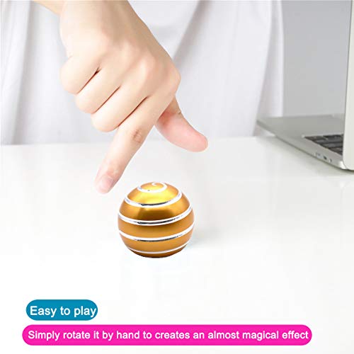 Image of Desk-Kinetic-Toys Cool-Gadgets for Fidget: Cool-Stuff Thing Game Toy for Adult Teen Children Kid, Stress Relief Optical-Illusion Gifts for Office School Home Man Women Christmas Spinning 300 Seconds