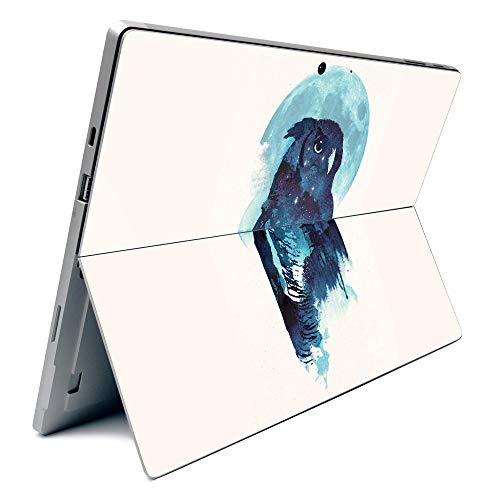 Image of MightySkins Carbon Fiber Skin for Microsoft Surface Pro 7 - Midnight Owl | Textured Carbon Fiber Finish | Easy to Apply, Remove, and Change Styles | Made in The USA (CF-MISURPR7-Midnight Owl)