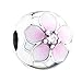 Produktbild BAKCCI Frühlingsansammlung Rosa Magnolien-Blüten-Klipp-Korne 925 Silber passt für ursprüngliche Pandora-Armbänder DIY Charme-Schmucksachen