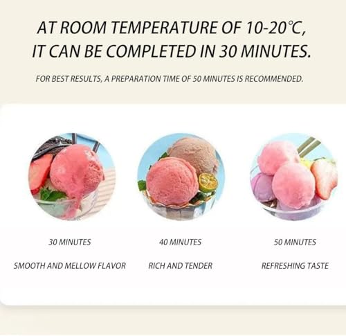 Gykozy Gelatiera A Compressore, 4 Modalità, Senza Pre-Congelamento, Timer Lcd, Include Raccoglitore Di Palline, Perfetta Per Gelato, Sorbetto E Gelato Artigianale. - 3