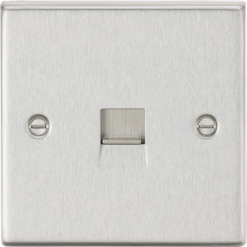 Image of Knightsbridge CS73BC Telephone Master Outlet, Square Edge Brushed Chrome